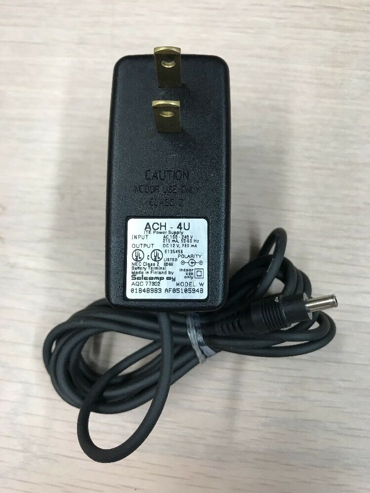 *Brand NEW* ACH-4U Charger 12V DC 780mA AC Adapter Power Supply - Click Image to Close